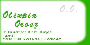 olimpia orosz business card